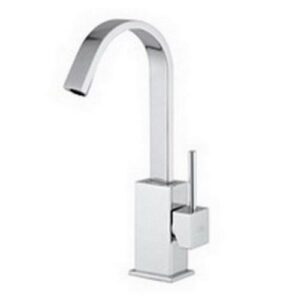 LEA878CR Rubinetto miscelatore lavabo canna piatta girevole senza scarico LEVEL PAFFONI - immagine 1