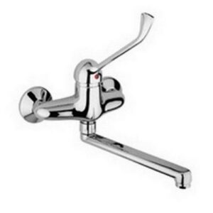 ND302CR Rubinetto miscelatore lavello muro leva clinica NETTUNO DUE PAFFONI - immagine 1