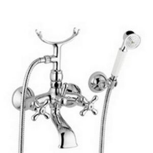 IRV027CR Gruppo vasca esterno Retrò con doccia duplex flessibile IRIS PAFFONI