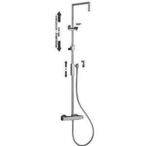 ZCOL655CRX Colonna doccia rettangolare senza deviatore PAFFONI