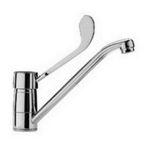 NT303CR Rubinetto miscelatore lavello monoforo canna orientabile tubo NETTUNO PAFFONI