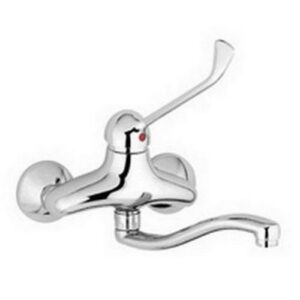 DU302CR Rubinetto miscelatore lavello muro leva clinica DUEMILA PAFFONI - immagine 1