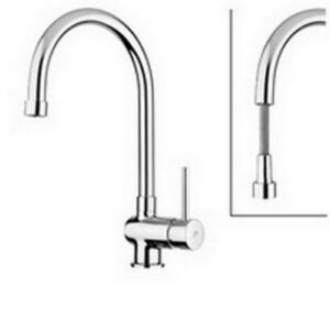 SK185CR Rubinetto miscelatore lavello canna tubo orientabile STICK PAFFONI