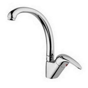 ND181CR Rubinetto miscelatore lavello canna tubo alta orientabile NETTUNO DUE PAFFONI - immagine 1