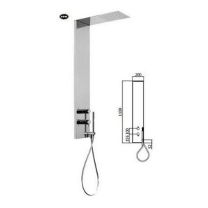 ZCOL672CR Colonna doccia in acciaio inox BETA PAFFONI