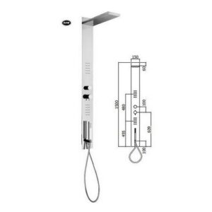 ZCOL682CR Colonna doccia ad incasso in acciaio inox STAR PAFFONI - immagine 1