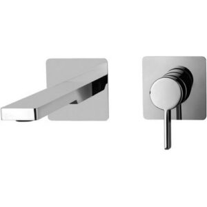 RO106CR70  Rubinetto miscelatore incasso lavabo con piastre acciaio inox   ROCK  PAFFONI