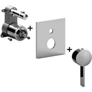 ROBOX015CR  Set esterno Rubinetto miscelatore incasso doccia (2 uscite)    ROCK PAFFONI - immagine 1