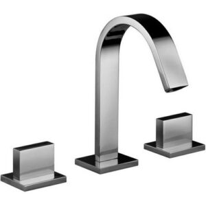 LEP052CR Batteria lavabo 3 fori completo di 3 basette metallo LEVEL PAFFONI - immagine 1