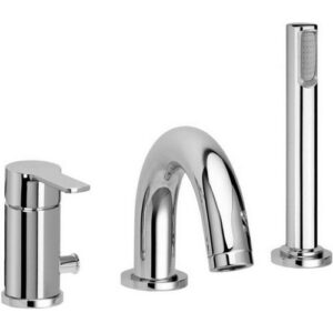 RED040LCR  Rubinetto miscelatore bordo vasca con deviatore   RED PAFFONI - immagine 1