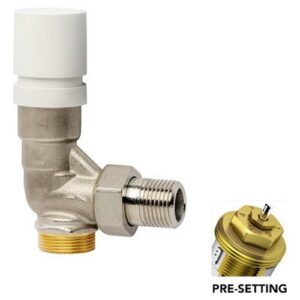 3924.04.90 Valvola termostatizzabile ad angolo con pre-regolazione 1/2" RBM - immagine 1
