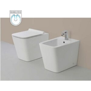 400002 Bidet a terra filo Parete serie Q FERIDRAS