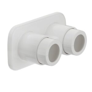 400012 Guscio di finitura copritubo/coprimuro per valvole termostatizzabili HIGH-STYLE con attacco centrale - Bianco CALEFFI - immagine 1