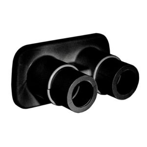 400014 Guscio di finitura copritubo/coprimuro per valvole termostatizzabili HIGH-STYLE con attacco centrale - Nero CALEFFI - immagine 1