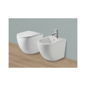 400061 Bidet filomuro in ceramica serie Spin FERIDRAS