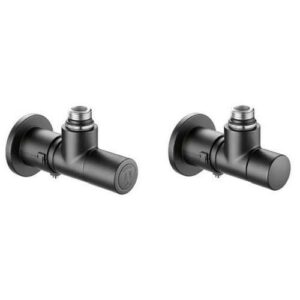 400103 Coppia valvole HIGH-STYLE finitura nera 1/2” 23 p.1,5 2,0 1,92 CALEFFI - immagine 1