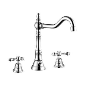 4033-C DARLING LAVABO A 3 FORI CON PILETTA DA 1,1/4”. OTTONE VSA - immagine 1