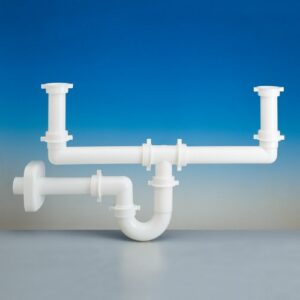 4233.182 Sifone 4233 P 2" Tubo Pp Ø40 Bianco Lira