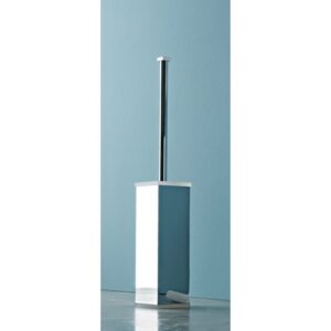 4506-C-VR Portascopino da terra cromato e plexiglass arancio EDEN TL BATH - immagine 1