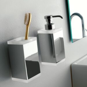 4523-C-RS Solo dosatore sapone liquido a parete in plexiglass rosa EDEN TL BATH - immagine 1