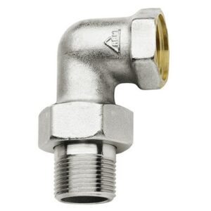 5.09.1B Raccordo curvo in 3 pezzi pesante nichelato 2" RBM - immagine 1