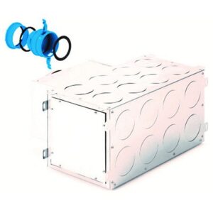 5010.08.16 Collettore isolato con ingresso aria e sportello d'ispezione intercambiabili DN160 10+10 RBM - immagine 1