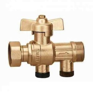 304140 3/4F X 3/4M Valvole a sfera con ritegno omologato incorporato  CALEFFI