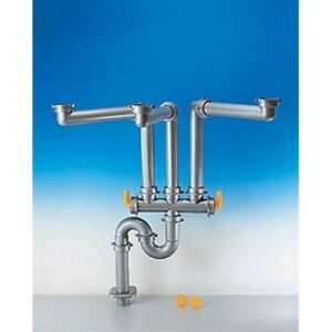 9.6927.11 Sifone Spazio 3/S 2" Ø50 Tubo Pp Metallizzato Lira