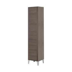 527042 Colonna armadio porta scopa 40x35x170cm rovere scuro Mondo FERIDRAS
