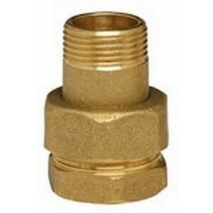 3081.20 BOCCHETTONE M.F. DIRITTO TENUTA O-RING SABBIATO GIALLO 1.1/4 - immagine 1