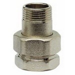 3082.20 BOCCHETTONE M.F. IN 3 PEZZI TENUTA O-RING SABBIATO NICHELATO 1.1/4 - immagine 1