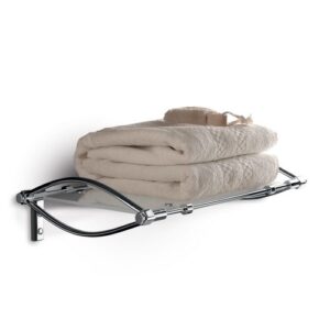 5550-C-RS Portateli cromato e plexiglass rosa 45cm KOR TL BATH - immagine 1