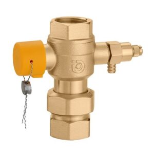 558062 Valvola a sfera per intercettazione vasi di espansione con rubinetto di scarico SOLAR 1" CALEFFI