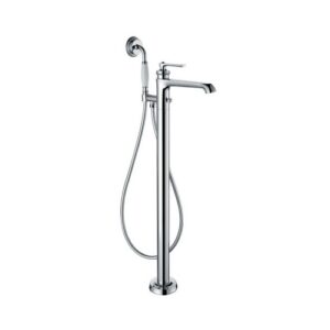 5600-260-C COLUMBIA MISCELATORE MONOCOMANDO VASCA/DOCCIA A PAVIMENTO OTTONE VSA - immagine 1