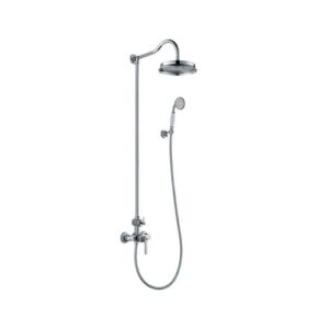 5600.2-C-260 COLUMBIA MISCELATORE DOCCIA ESTERNO CON COLONNA DOCCIA OTTONE VSA - immagine 1