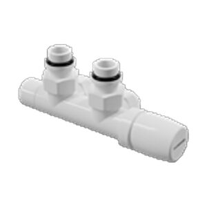 5991990334034 Kit valvola a squadra dx interasse 50mm termostatizzabile bianco attacco multistrato Ø 16 KRISTAL