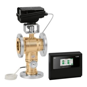 600338 Miscelatore elettronico con disinfezione programmabile antilegionella con attacchi flangiati e failsafe LEGIOMIX®evo 24V - DN80 CALEFFI