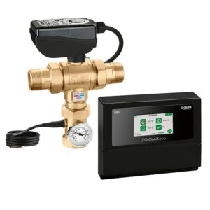 600361 Miscelatore elettronico con disinfezione programmabile antilegionella con attacchi filettati LEGIOMIX®evo 230V - 1"M CALEFFI