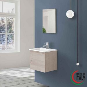 606053 Composizione bagno 50cm rovere chiaro Si50 FERIDRAS