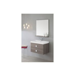 606060 Composizione bagno 75cm rovere scuro Bravo75 FERIDRAS