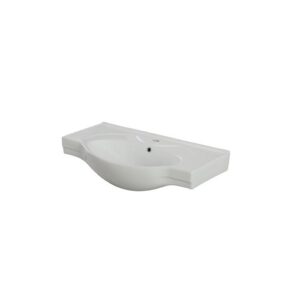 606095 Consolle in ceramica L81 x H18 x P46cm Stella FERIDRAS