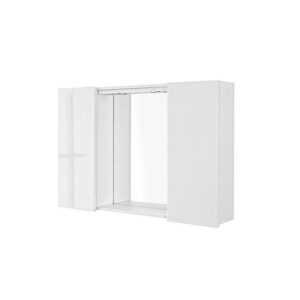 606105 Specchiera 2 ante 90x16x60,5 cm bianco Mondo FERIDRAS