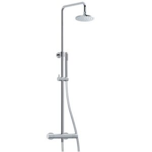 615321 Kit doccia estensibile con deviatore incorporato e soffione tondo Ø 305 mm in ottone 8 mm EURORAMA