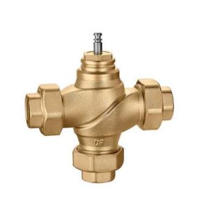 636510 Valvola  regolazione a tre vie, filettata, a globo 20  3/4”  6,3 CALEFFI