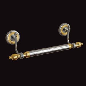 6507-CO Porta salviette finitura cromata oro QUEEN TL BATH - immagine 1