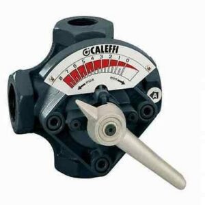 611009 Valvola miscelatrice quattro vie, filettata, a farfalla 2" CALEFFI