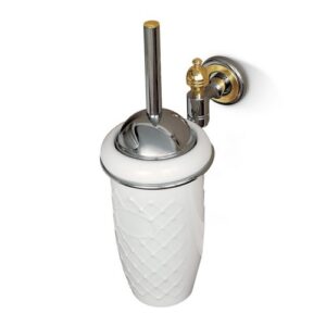 6566C-CO Portascopino a parete cromato oro QUEEN TL BATH - immagine 1