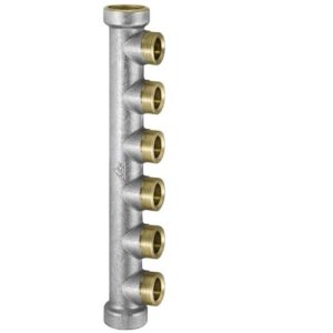 66.06.00 Collettore semplice monoblock 10 vie 1" RBM