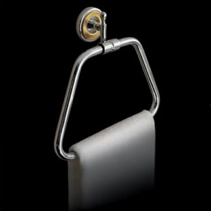 6617-C Porta salviette bidet ad anello cromato QUEEN TL BATH - immagine 1