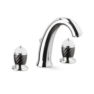 68005.21.018 Gruppo lavabo tre fori attacco piantana da 1/2” scarico da 1”1/4 cromo NEWFORM - immagine 1